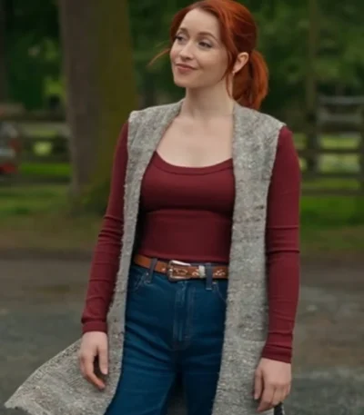 Emily Tennant The Wish Swap Long Grey Vest