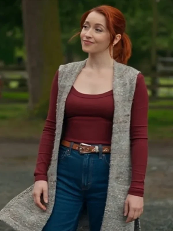 Emily Tennant The Wish Swap Long Grey Vest