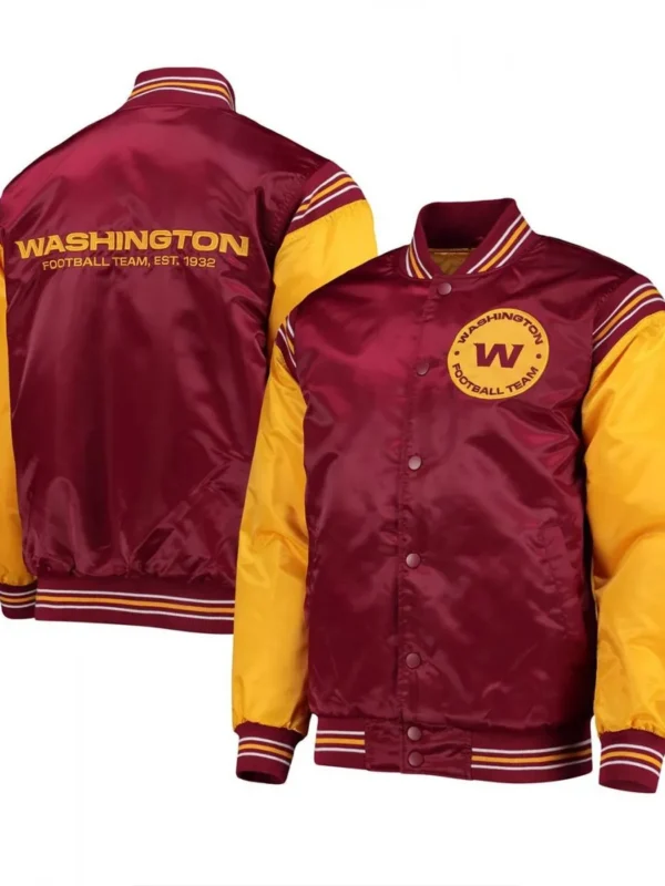 Enforcer Washington Commanders Burgundy-Gold Jacket