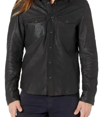 Eric Martsolf Days of Our Lives Black Leather Jacket