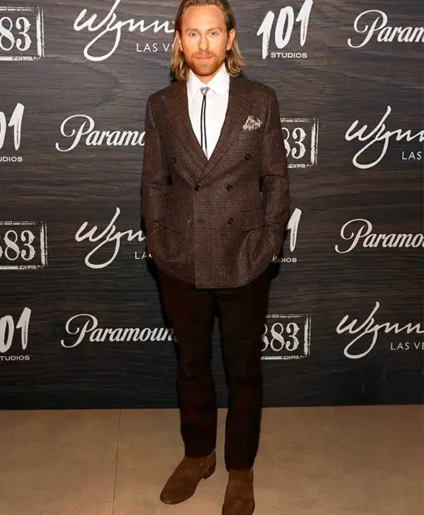 Eric Nelsen Yellowstone Origin 1883 Brown Checkered Coat
