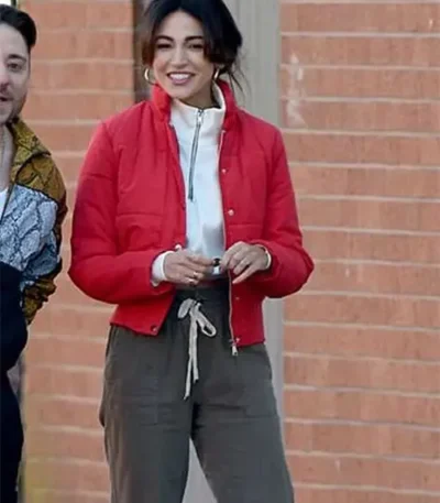 Erin Croft Brassic S03 Red Puffer Jacket