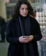 Evangeline Lilly Crisis Claire Reimann Black Coat