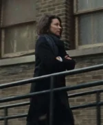 Evangeline Lilly Crisis Claire Reimann Black Coat