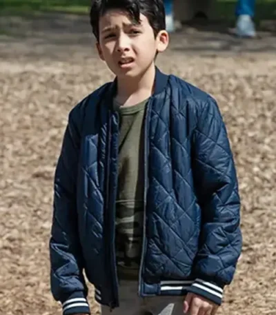 Felix Children Ruin Everything 2023 Blue Quilted Bomber Jacket