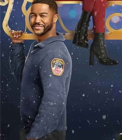 Fletcher Christmas with a Kiss Blue Jacket