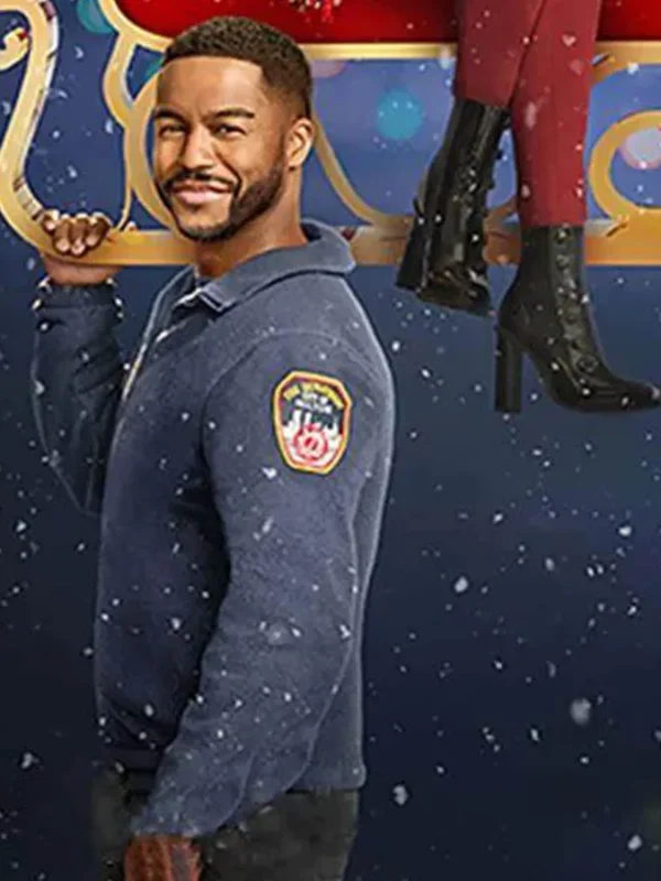 Fletcher Christmas with a Kiss Blue Jacket