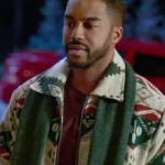 Fletcher Christmas with a Kiss Printed Blazer