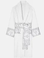 Ford Jast White And Silver Versace Bathrobe