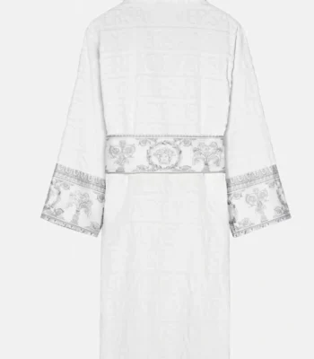 Ford Jast White And Silver Versace Bathrobe