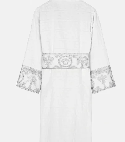 Ford Jast White And Silver Versace Bathrobe