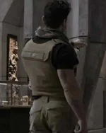 Frank Grillo Boss Level Roy Pulver Beige Nylon Fabric Vest