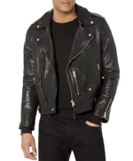Frankie Jonas Claim to Fame Black Biker Jacket