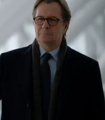 Gary Oldman Crisis Black Wool Coat