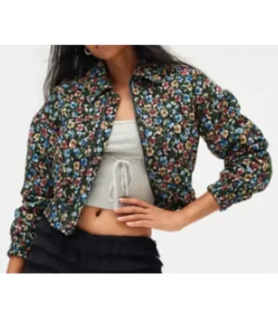 Gia Elsbeth S02 Floral Bomber Jacket