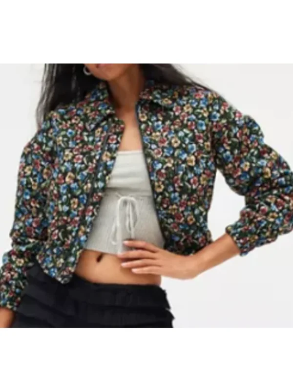 Gia Elsbeth S02 Floral Bomber Jacket