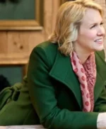 Ginna Claire Mason A Heidelberg Holiday 2023 Green Trench Coat