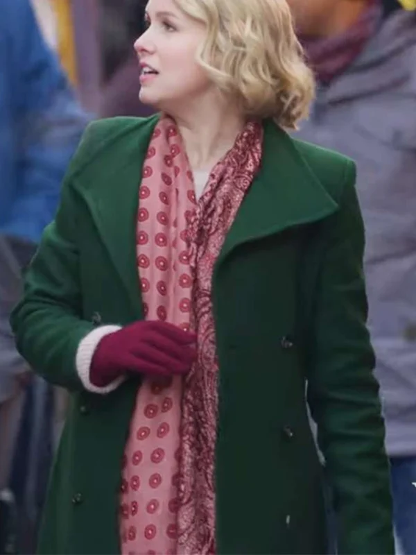 Ginna Claire Mason A Heidelberg Holiday 2023 Green Trench Coat