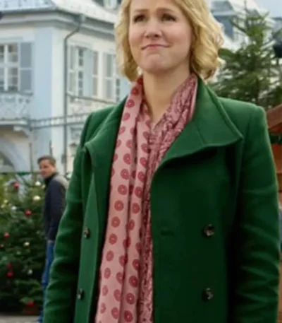 Ginna Claire Mason A Heidelberg Holiday 2023 Green Trench Coat