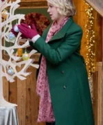 Ginna Claire Mason A Heidelberg Holiday 2023 Green Trench Coat