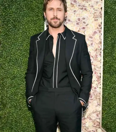 Golden Globes 2024 Ryan Gosling Black Suit