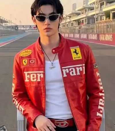Grand Prix Wonho Red Ferrari Jacket