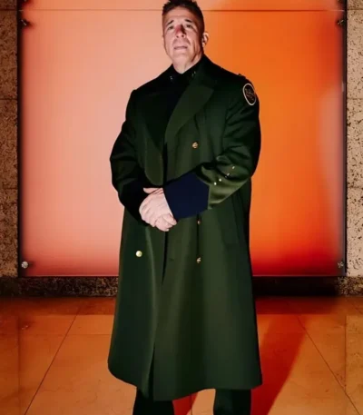 Gregory Bovino Green Trench Coat