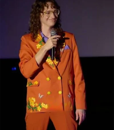 HELL Chris Fleming Orange Floral Suit