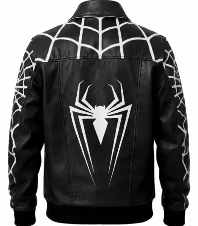 Halloween Black Spider Web Bomber Cosplay Jacket