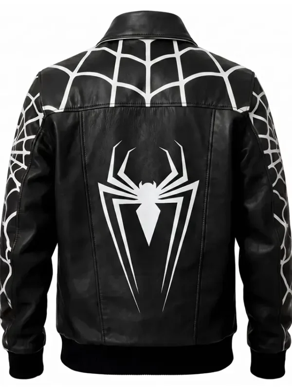 Halloween Black Spider Web Bomber Cosplay Jacket