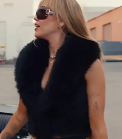 Hannah Montana 20th Anniversary Miley Cyrus Fur Vest