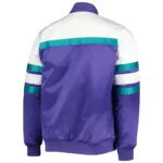 Hardwood Classics Utah Jazz Purple-White Satin Jacket