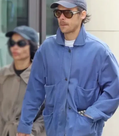 Harry Styles London Blue Cotton Jacket