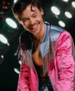 Harry Styles Love On Tour La Pink and Blue Fringe Jacket