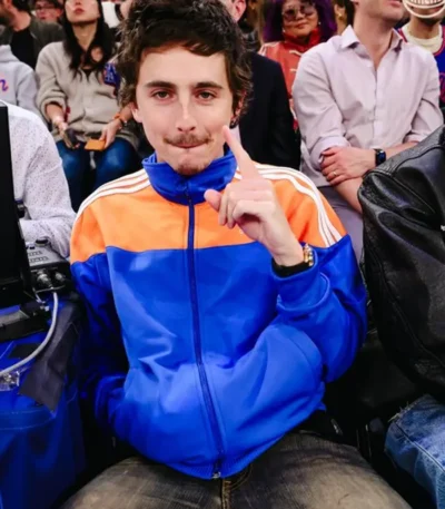 Hawks x Knicks Game 2026 Timothee Chalamet Adidas Jacket