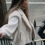 Holly James Elsbeth 2024 White Sherpa Jacket