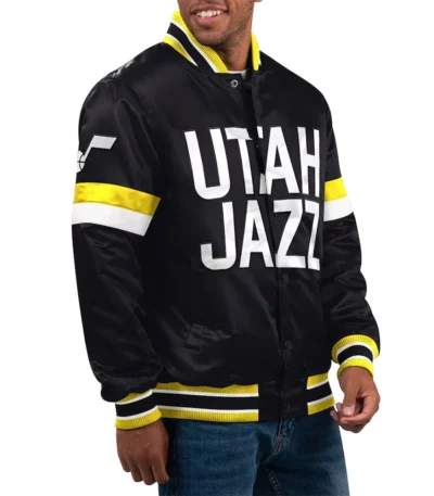 Home Game Utah Jazz Black Jacket