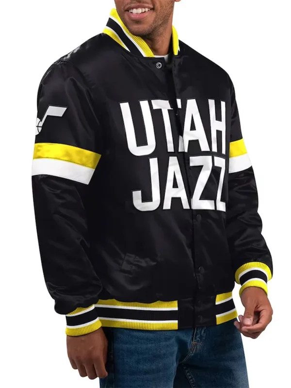 Home Game Utah Jazz Black Jacket