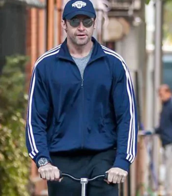Hugh Jackman Chappie Blue Track Jacket