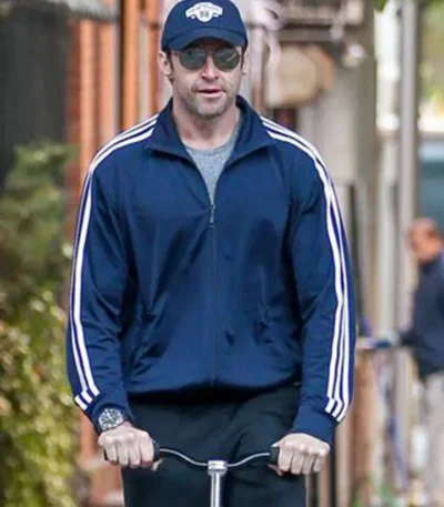Hugh Jackman Chappie Blue Track Jacket
