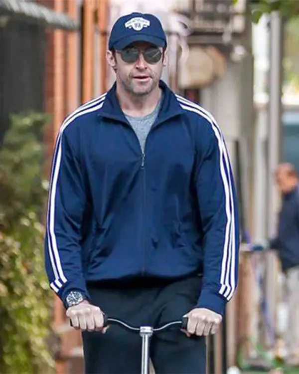Hugh Jackman Chappie Blue Track Jacket
