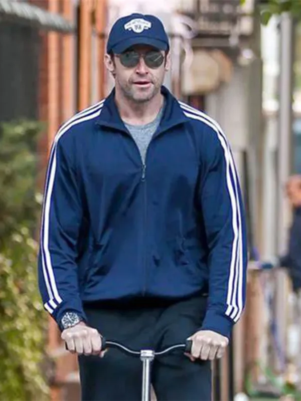 Hugh Jackman Chappie Blue Track Jacket