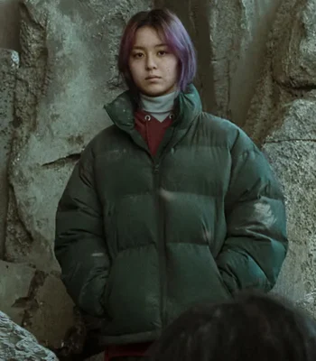 Hye Won Concrete Utopia 2023 Green Puffer Jacket