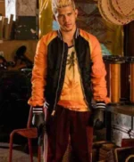 Iko Uwais Stuber Satin Varsity Jacket