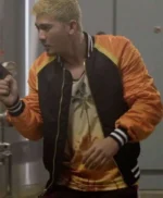 Iko Uwais Stuber Satin Varsity Jacket