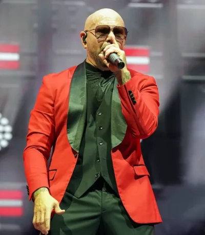 I’m Back Tour Pitbull Red Blazer