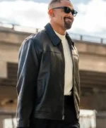 Jalen Hurts Black Leather Jacket