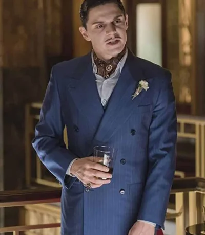 James March American Horror Story Double Breasted Coat