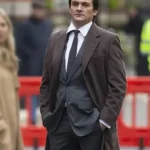 James Whitehouse Anatomy of a Scandal Brown Long Coat