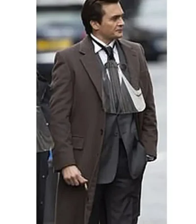 James Whitehouse Anatomy of a Scandal Brown Long Coat